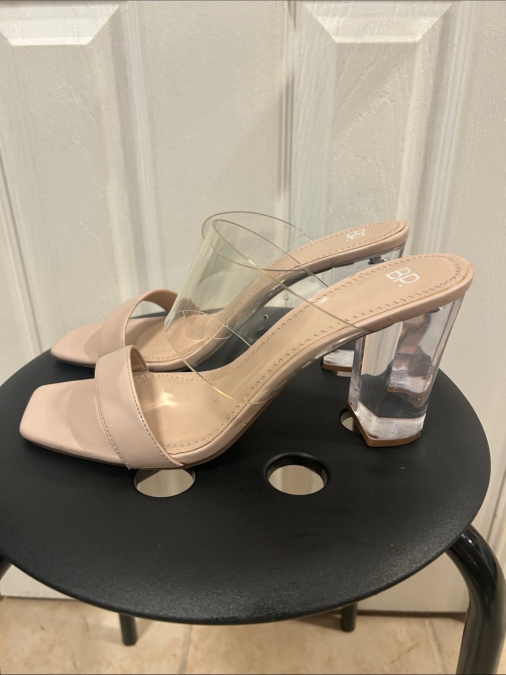 Clear Strappy Heels Size 9